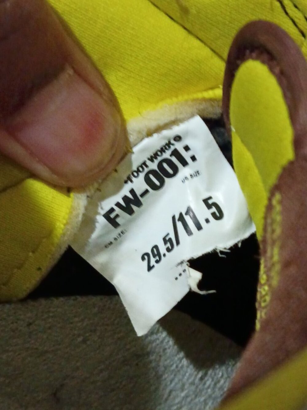 Men's A Bathing Ape Foot Work Trap Star Brown Yellow Sneaker FS-001 Size 11.5 - Picture 2 of 15